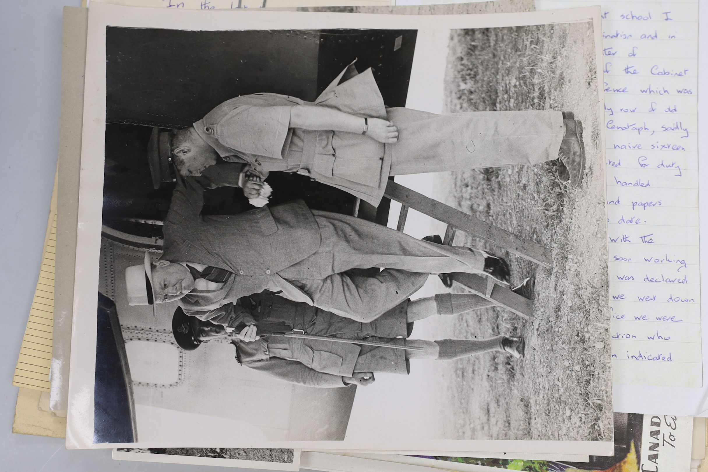 The collection of Brenda Hills, Staff in the war rooms during WW2, working alongside Winston Churchill - a group of letters, photographs and related ephemera